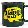 Camco Ceramic Mug Green My Happy Place Design 14 oz-1