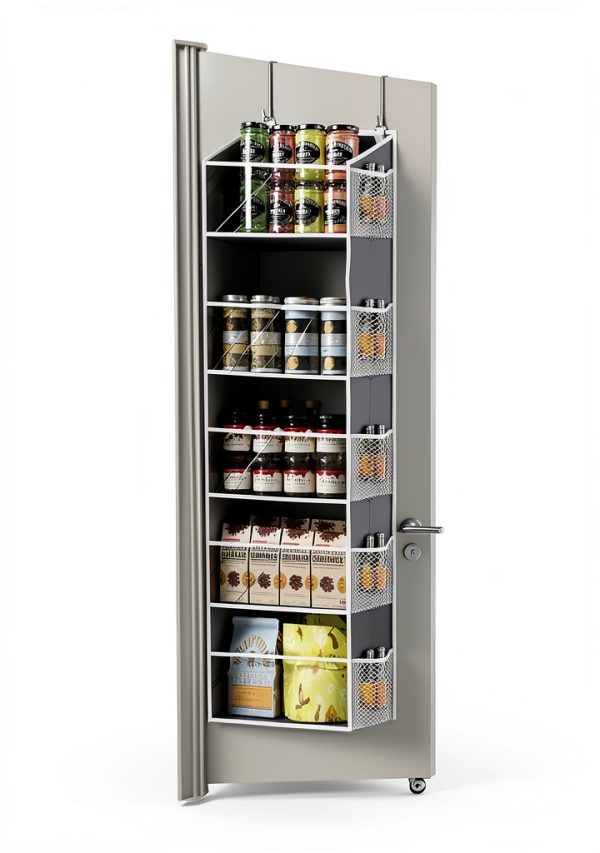 ULG Over Door Shoe Organizer Clear Dark Grey Storage-4