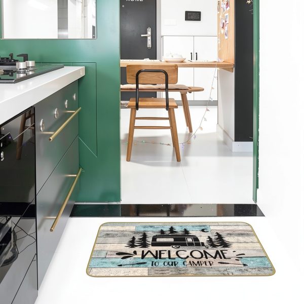 Mingnei Rustic Welcome Doormat Non Slip Rubber Base-3