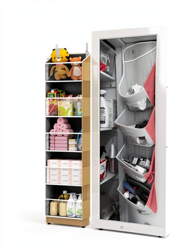 ULG Over Door Shoe Organizer Clear Dark Grey Storage-2