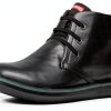 Camper Mens Chukka Boots Black Leather Casual Footwear-0