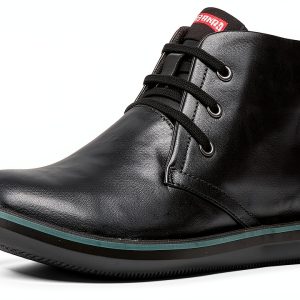 Camper Mens Chukka Boots Black Leather Casual Footwear-0