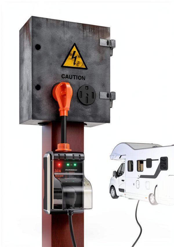 CRTBETLIF RV Surge Protector 30 Amp Portable Circuit-5