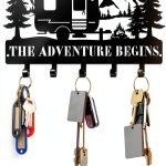 Maitys Metal Key Holder Wall Mount Adjustable Easy Install-0