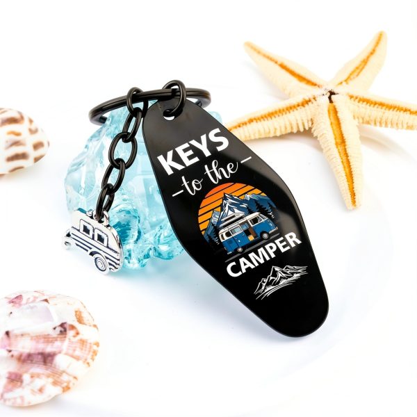 Camper Keychain Stainless Steel RV Gifts for Campers-2