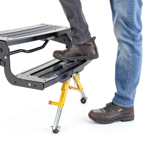 Lippert Solid Stance RV Step Stabilizer Kit Alloy Steel-3