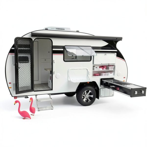 Generic Car Camping Bed Aluminum Polyester Black Family-0