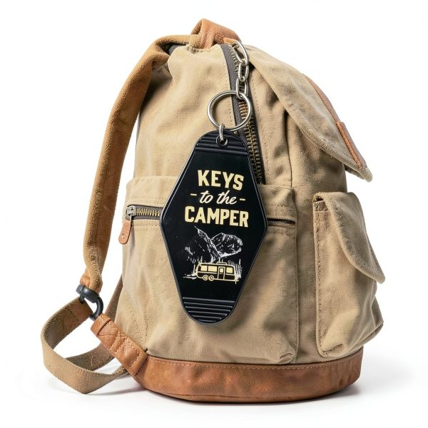 Camper Keychain Set Plastic Key Rings RV Travel Gift-3