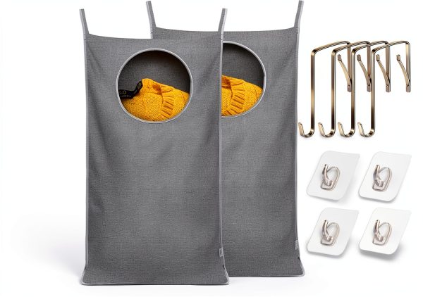 KEEPJOY Laundry Bag Waterproof Foldable Hanging Storage-0