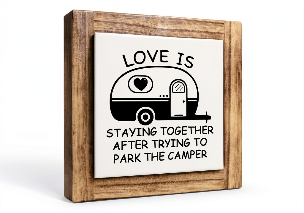 XJCUG wood box sign displayed on a rustic shelf