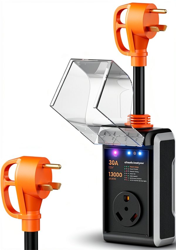 CRTBETLIF RV Surge Protector 30 Amp Portable Circuit-0
