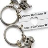 Camper Keychain Set Queen King RV Enthusiasts Gift-0