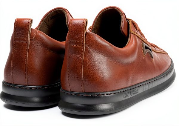 Camper Mens Sneakers Leather Upper EVA Sole Brown Black-1