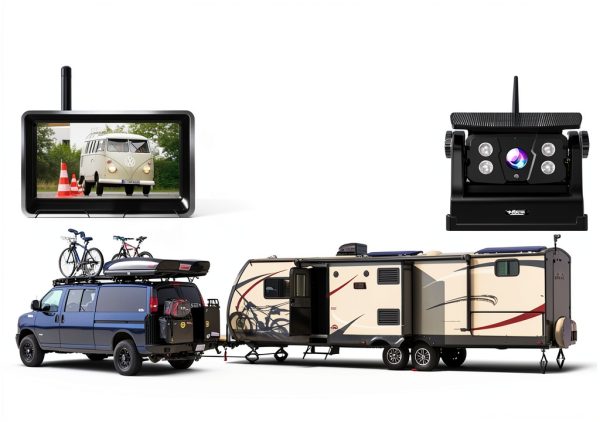 DOUXURY Wireless Backup Camera 1080P HD Solar RV Truck-6