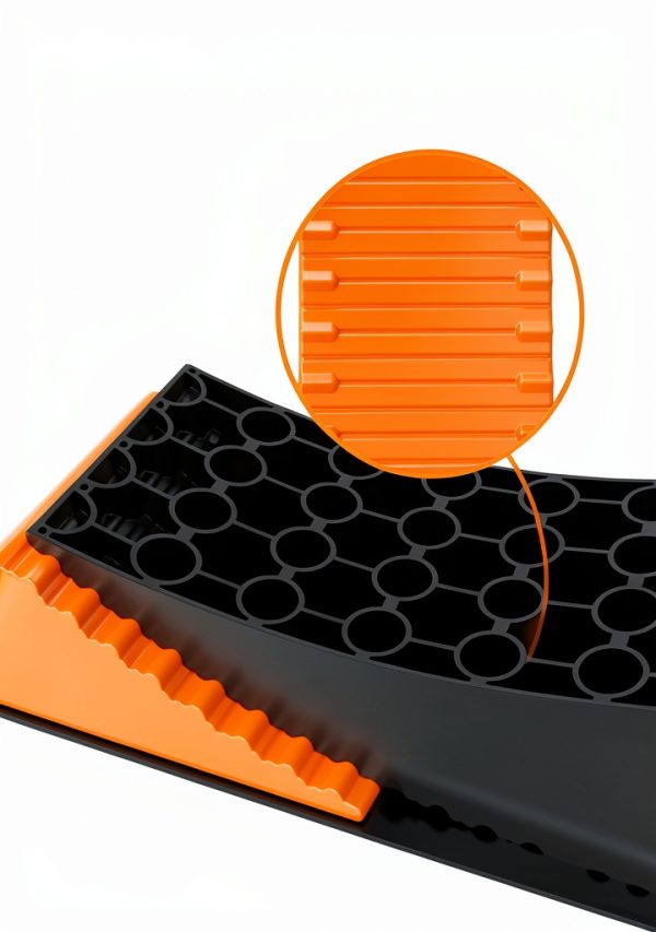 OFISPEED RV Levelers Heavy Duty Polymer Manual Lift Orange-1