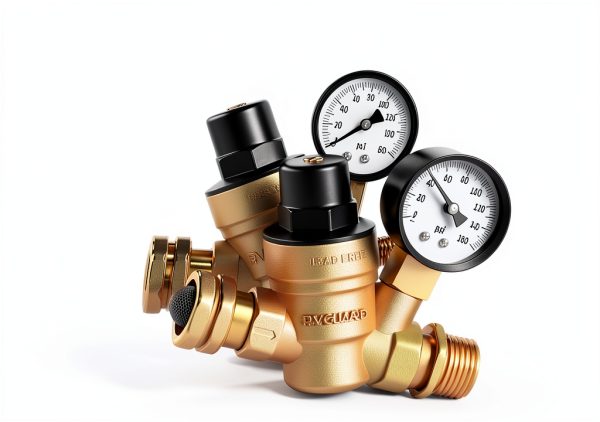 RVGUARD Water Pressure Regulator Brass Adjustable RV-8