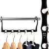 AMKUFO Black Magic Hangers Space Saving Closet Organizer-6