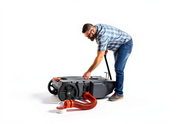 Camco Rhino RV Tote Tank Heavy Duty Portable Waste Disposal-2