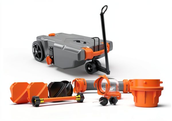 Camco Rhino RV Tote Tank Heavy Duty Portable Waste Disposal-1