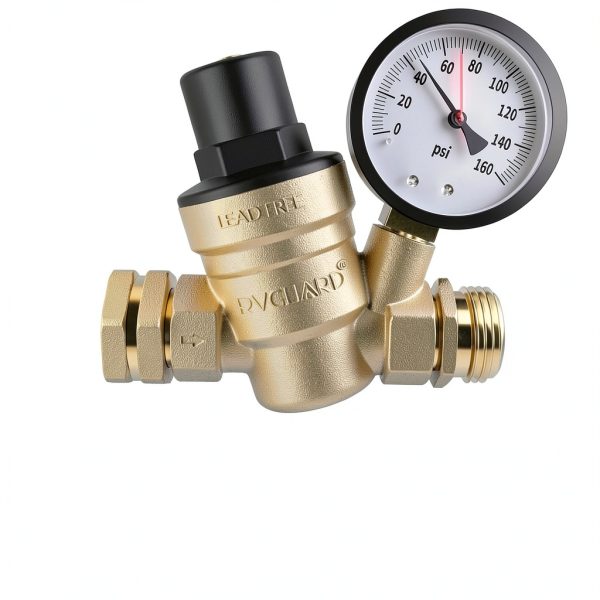 RVGUARD Water Pressure Regulator Brass Adjustable RV-1