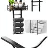 SWTYMIKI Towel Rack Metal Door Mount Bathroom Storage-6