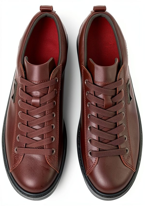 Camper Mens Sneakers Leather Upper EVA Sole Brown Black-3