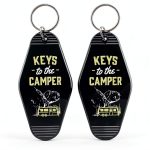 Camper Keychain Set Plastic Key Rings RV Travel Gift-0