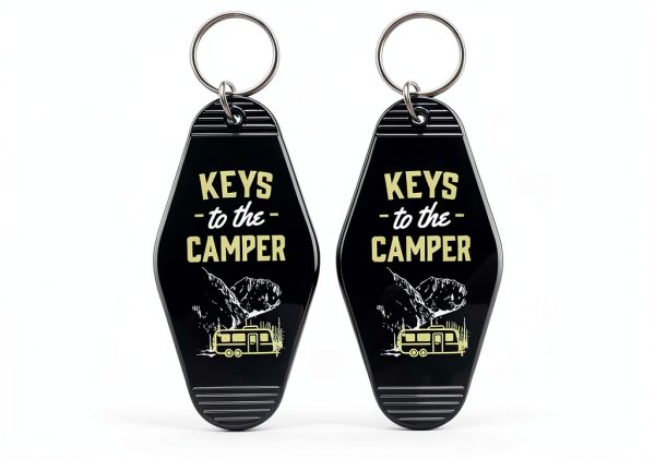 Camper Keychain Set Plastic Key Rings RV Travel Gift-0