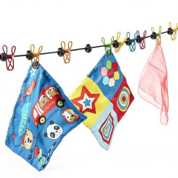 HONGYUTAI Portable Clothesline Heavy Duty Polyester 12 Feet-3