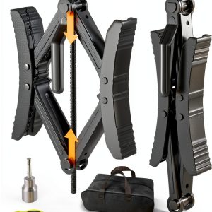 WELLUCK Wheel Chock X-Shaped Cast Iron RV Stabilizer-0