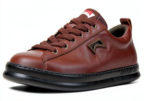 Camper Mens Sneakers Leather Upper EVA Sole Brown Black-0