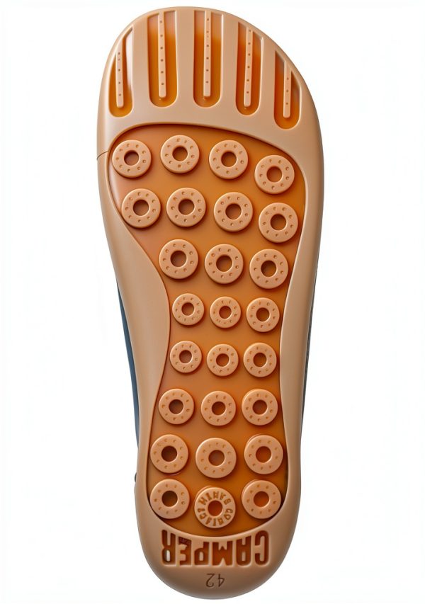 Camper Mens Leather Sneakers Dark Green Cow Leather TPU Sole-2