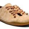 Camper Womens Leather Shoes Medium Beige 060 Rubber Sole-4