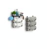 SWTYMIKI Metal Towel Rack Door Wall Mount 6 Tier Black-4