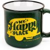 Camco Ceramic Mug Green My Happy Place Design 14 oz-0