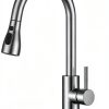 FORIOUS Kitchen Faucet Stainless Steel Pull Down Sprayer-0
