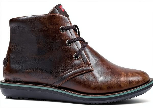 Camper Mens Chukka Boots Black Leather Casual Footwear-5