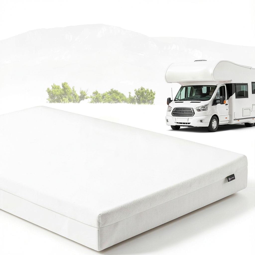 Installing Zinus Memory Foam Mattress Medium Firmness 8 Inch on a wooden desk