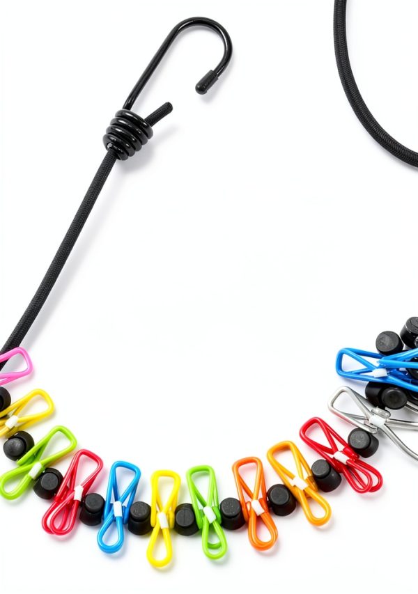 HONGYUTAI Portable Clothesline Heavy Duty Polyester 12 Feet-1