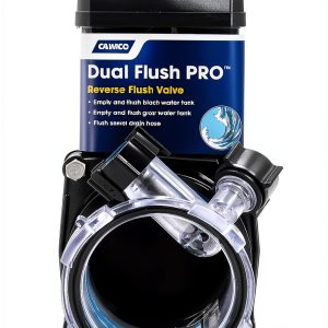 Camco Dual Flush Pro RV Holding Tank Rinser Gate Valve-0
