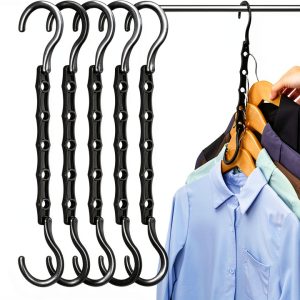 AMKUFO Black Magic Hangers Space Saving Closet Organizer-0