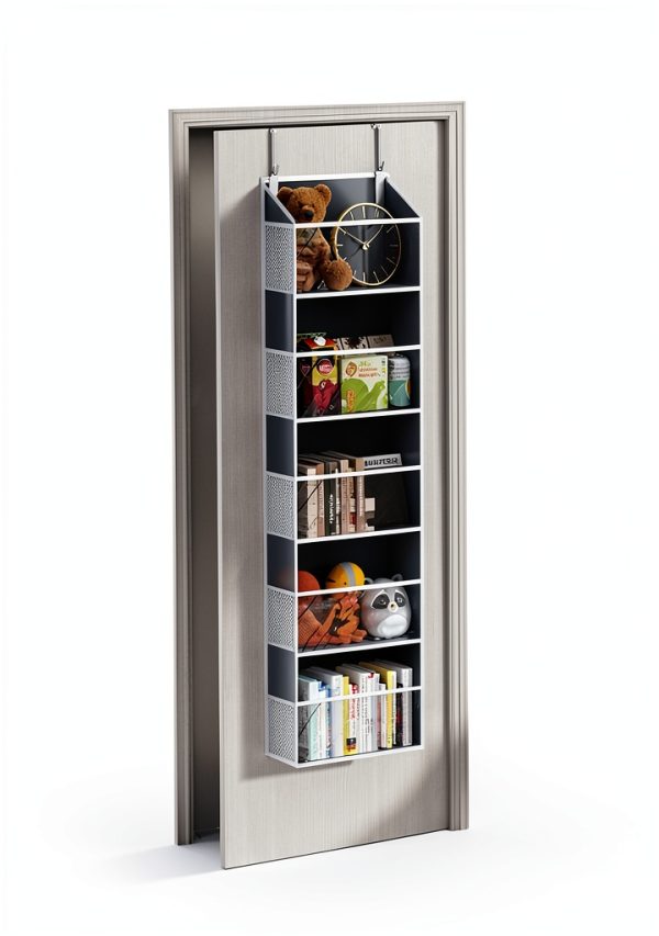 ULG Over Door Shoe Organizer Clear Dark Grey Storage-5