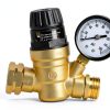 STMOUTUO RV Water Pressure Regulator Brass 45 PSI Adjustable-7