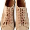 Camper Womens Leather Shoes Medium Beige 060 Rubber Sole-3