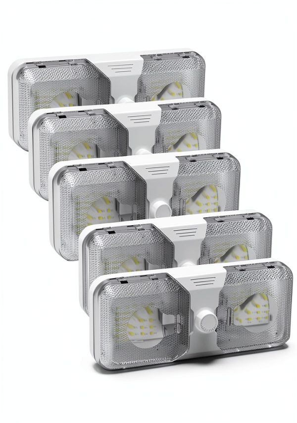 RVGUARD RV LED Ceiling Light Dimmable Double Dome-0
