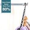AMKUFO Black Magic Hangers Space Saving Closet Organizer-4