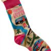 Happy Camper Socks FabDaz Womens Novelty Outdoor Design-3