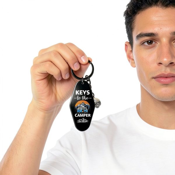 Camper Keychain Stainless Steel RV Gifts for Campers-4
