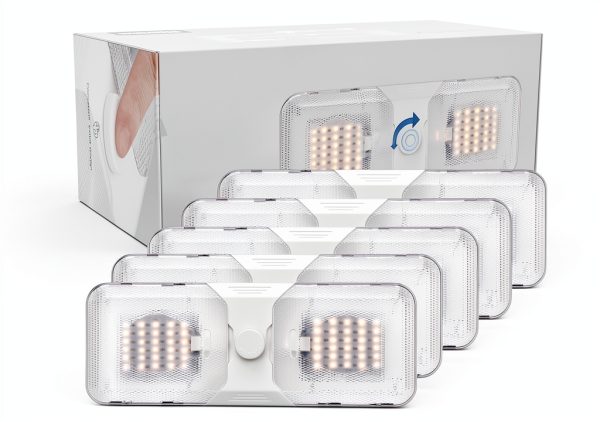 RVGUARD RV LED Ceiling Light Dimmable Double Dome-6