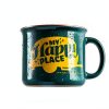 Camco Ceramic Mug Green My Happy Place Design 14 oz-4